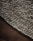 6' X 6' Round Kerala Gray Jute Rug