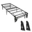 Twin size Metal Platform Bed Frame with 2 Headboard Brackets