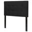 Twin size Modern Black Fabric Box-Stitch Upholstered Headboard