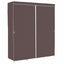 Brown Grey 60-inch Bedroom Wardrobe Closet Clothes Organizer Shoe Rack