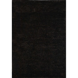 Hand-knotted Vegetable Dye Solo Liquorice Hemp Rug (5' x 8')