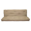 Full size 8-inch Thick Cotton Poly Futon Mattress in Khaki