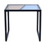 Modern Metal Frame End Table Nightstand Side Table with Tempered Glass Top