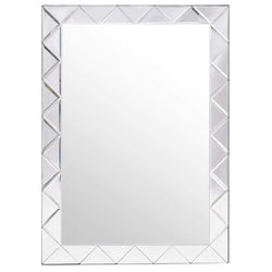 Modern Rectangle 30 x 21 inch Beveled Bathroom Wall Mirror